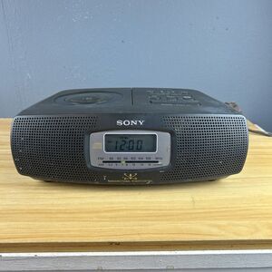 Sony ICF-CD825RM AM/FM Radio CD Player Stereo Alarm Clock Tested Works